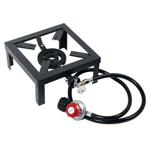 Réchaud à gaz en fonte Hongkun pour extérieur avec support, brûleur au propane haute puissance pour la cuisson sur la terrasse - Product Image 5