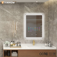Miroir de salle de bain intelligent Android LED à écran tactile pleine grandeur STANHOM CE FCC RoHS