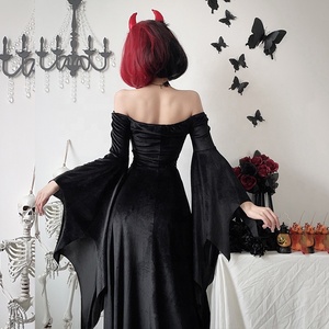 2025 disfraz gótico <span class=keywords><strong>de</strong></span> Halloween <span class=keywords><strong>vampiro</strong></span> bruja Maxi vestido oscuro victoriano gótico Steampunk traje - Product Image 4