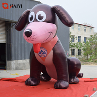 Énorme renne gonflable de Noël, chien gonflable publicitaire pour la décoration extérieure des fêtes