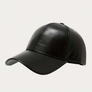 Casquette de baseball en PU de style européen et américain pour hommes, casquette rétro pare-soleil pour l'automne, casquettes de baseball pour personnes d'âge moyen et âgées - Product Image 6