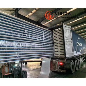 1000 वर्ग मीटर पूर्वनिर्मित तैयार तैयार इस्पात संरचना खाद्य फैक्टरी के लिए गोदाम भवन बना - Product Image 5