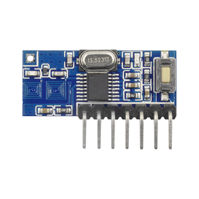 RF Receiver Learning Code Decoder Module Wireless 4CH Output for Remote Controls 1527 Encoding Point Move Self-locking Interlock