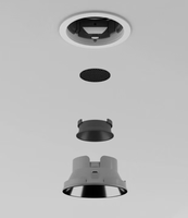 Spot LED encastrable 5W 7W 9W avec capteur radar, intensité variable, 7000K, pour maison et bureau