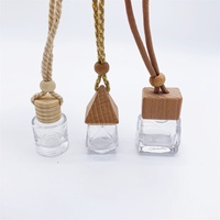 Populaire Flacon diffuseur vide en verre 8ml 10ml pour diffuseur de parfum de voiture à clipser, pendentif pour huiles essentielles et parfums, 100 pièces