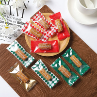 Sac d'emballage pour gâteau aux noix et caramel, emballage de bonbons de Noël, sac d'emballage de sucre Niujuan 4*9 cm