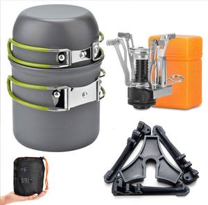 Muestra Gratuita, Juego de Ollas y Sartenes para Acampar al Aire Libre, Juego de Utensilios de Cocina para Acampar - Product Image 1