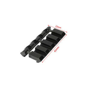 Base Adaptadora de Aleación de Aluminio de 11 mm a 20 mm para Dispositivos Ópticos, Color Negro Mate, Instalación sin Herramientas, Accesorio para Observación de Objetivos en Exteriores - Product Image 2