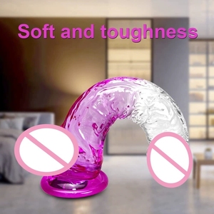 Длинный прозрачный фаллоимитатор, 7 дюймов - Product Image 4