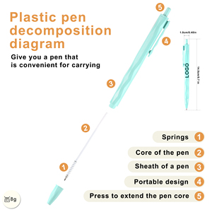 Wholesales Selling New Design Rhomboid Mirror Pressed Plastic Ballpoint <b>Pen</b> with Custom Logo Printed for Office Stationery - Product Image 3