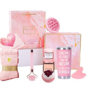 Cestas de Regalo para el Cuidado Personal con Masaje de Cabeza para Mujeres, Set de Regalo de Spa Relajante, Regalos de Cumpleaños y Navidad para Hermanas y Esposas - Product Image 1