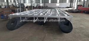 Ponton flottant modulaire en plastique à prix d'usine avec cadre en aluminium pour maison flottante - Product Image 3