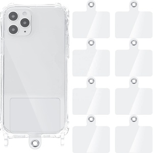Phổ Điện Thoại Tether Tab Điện Thoại Di Động Dây Buộc Pad Trong Suốt PVC Dây Buộc Vá Gasket Cho Điện Thoại Di Động - Product Image 1