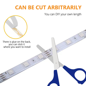 12V 5050 linh hoạt <span class=keywords><strong>LED</strong></span> dải ánh sáng Đảng kỳ nghỉ chiếu sáng từ xa thay đổi màu sắc đa RGB <span class=keywords><strong>LED</strong></span> Strip ánh sáng Kit - Product Image 4