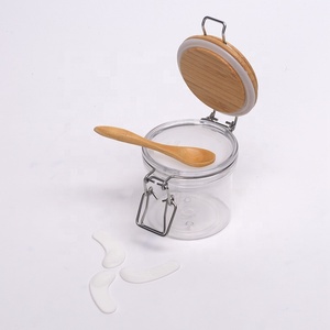 Contenitore Cosmetico in <span class=keywords><strong>Plastica</strong></span> 120 <span class=keywords><strong>ml</strong></span> 150 <span class=keywords><strong>ml</strong></span> 200 <span class=keywords><strong>ml</strong></span> 250 <span class=keywords><strong>ml</strong></span> <span class=keywords><strong>500</strong></span> <span class=keywords><strong>ml</strong></span> Barattolo Vuoto in PET con Coperchio in Bambù Barattolo Cosmetico in Legno - Product Image 4