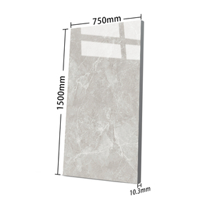 Carreaux de sol en porcelaine polie antibactérienne de luxe, modernes, avec <span class=keywords><strong>surface</strong></span> brillante et finition cristalline, 750x1500mm - Product Image 4