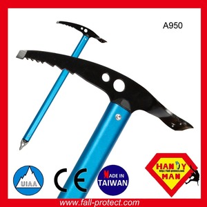 Piccozze da Ghiaccio Handy Man A950 in Acciaio per Alpinismo, Arrampicata ed Escursionismo con Manico in Lega di Alluminio, Certificato CE e UIAA, 60-80cm - Product Image 6