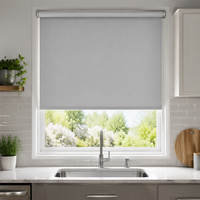 Stores à enroulement en tissu personnalisables, à commande manuelle par chaîne, filtrant la lumière du jour, prêts à être expédiés pour hôtels, vente en gros usine