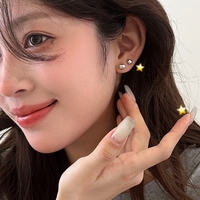 Pendientes de Plata Vintage con Diseño de Corazón, Elegantes para Mujer, Bañados en Rodio, Ideales para Fiestas, Combinables con Todo, Sencillos, Frescos y Miniatura