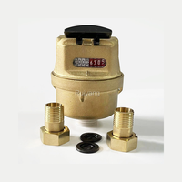 Brass Body 15mm Domestic Volumetric Rotary Piston Type Liquid Sealed Blue Cold Water Meter