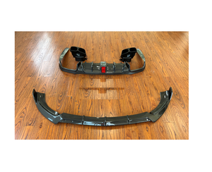 Diffusore posteriore a labbro anteriore in fibra di carbonio con punte di scarico per Mercedes-Benz classe E <span class=keywords><strong>2016</strong></span> + <span class=keywords><strong>W213</strong></span> E63 Aero kit - Product Image 1