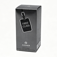 Boîtes d'emballage recyclables personnalisées en gros pour flacons de parfum et de cologne noirs pour hommes avec impression pailletée et dorée