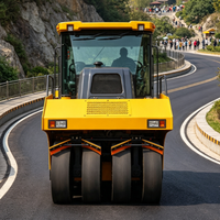 Compacteur d'asphalte 16 tonnes avec pression au sol de 400 kPa, rouleau pneumatique haute puissance à pneus pneumatiques à vendre