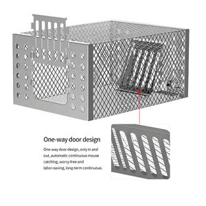 Gabbia per trappola per topi, leggera e zincata, impermeabile e Anti-corrosione, con dispositivo di blocco automatico - Product Image 5