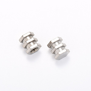 Tuerca Hexagonal Aerli M6 de Aleación de Zinc, Tornillo para Muebles con Rosca Interna y Externa, Accesorio de Ferretería - Product Image 2