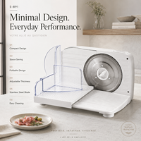 Fabricant de trancheuses alimentaires électriques 150W pour la découpe de viande, pain et fromage avec support OEM ODM pour les importateurs d'appareils de cuisine