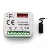 Récepteur multi-fréquence 300-868Mhz, module de relais 2CH 12V 24V, télécommande de porte de garage, contrôleur de commutateur 433.92Mhz 9V-30V