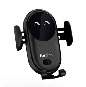 New Technology 10W Qi Auto Clamping Fast Charging Car Wireless Charger Phone Holder for iPhone Samsung