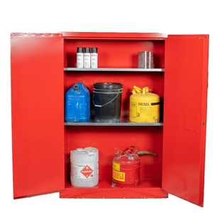 <span class=keywords><strong>Armoire</strong></span> de sécurité extérieure en acier ignifuge 170L à double porte rouge de 45 gallons <span class=keywords><strong>pour</strong></span> le stockage de produits chimiques industriels <span class=keywords><strong>pour</strong></span> <span class=keywords><strong>l</strong></span>'école et <span class=keywords><strong>l</strong></span>'hôpital - Product Image 5