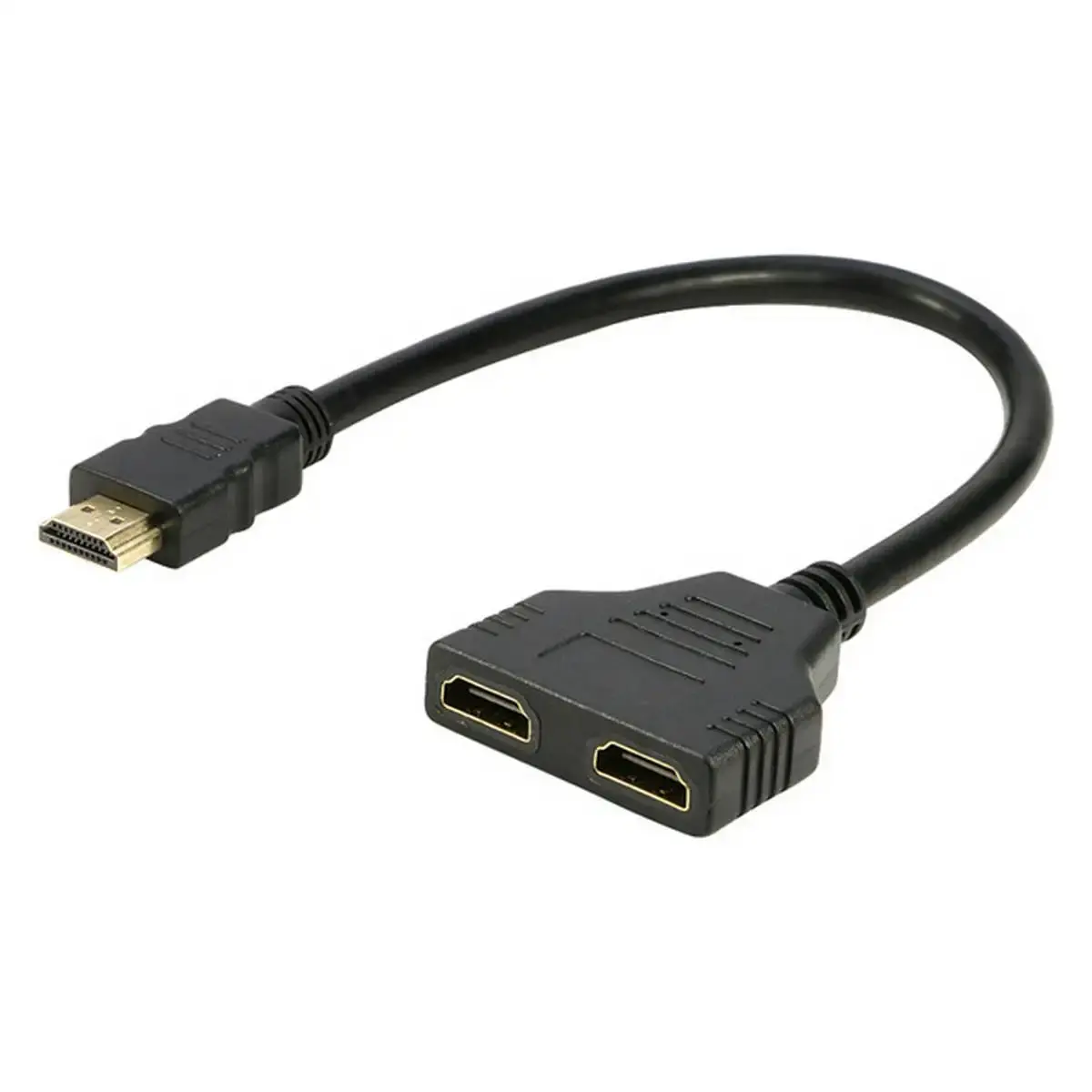 HDMIアダプター1 in 2 OutHDMIスイッチャーHDTVアダプターオス-メス変換ケーブル25CMHDTVスプリッターケーブル