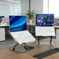 Support de refroidissement Zeno pour ordinateur portable – Pratique sur lit, support en acier pour ordinateur, avec ventilateur intégré