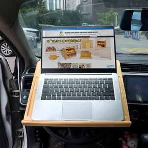 ถาดวางของบนพวงมาลัยรถยนต์สำหรับคนขับรถบรรทุกหรือรถยนต์ ทำจากไม้ไผ่ ใช้สำหรับวางโน้ตบุ๊ก หรือเป็นโต๊ะสำหรับรับประทานอาหาร - Product Image 3