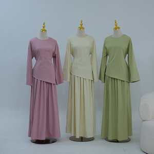 Nouvel ensemble coordonné jupe et haut pour femme musulmane 2026 – <span class=keywords><strong>Tenue</strong></span> deux pièces premium pour femme musulmane – Ensemble jupe et haut modeste pour usage quotidien - Product Image 4