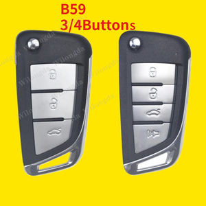 2026年新入荷 <span class=keywords><strong>5</strong></span>個入り KEYDIY KD B59-3 B59-4 ユニバーサルカーリモートキー 3/4ボタン ブラック/シルバー KD900/KD MINI/KD MAX プログラマー対応 - Product Image 6