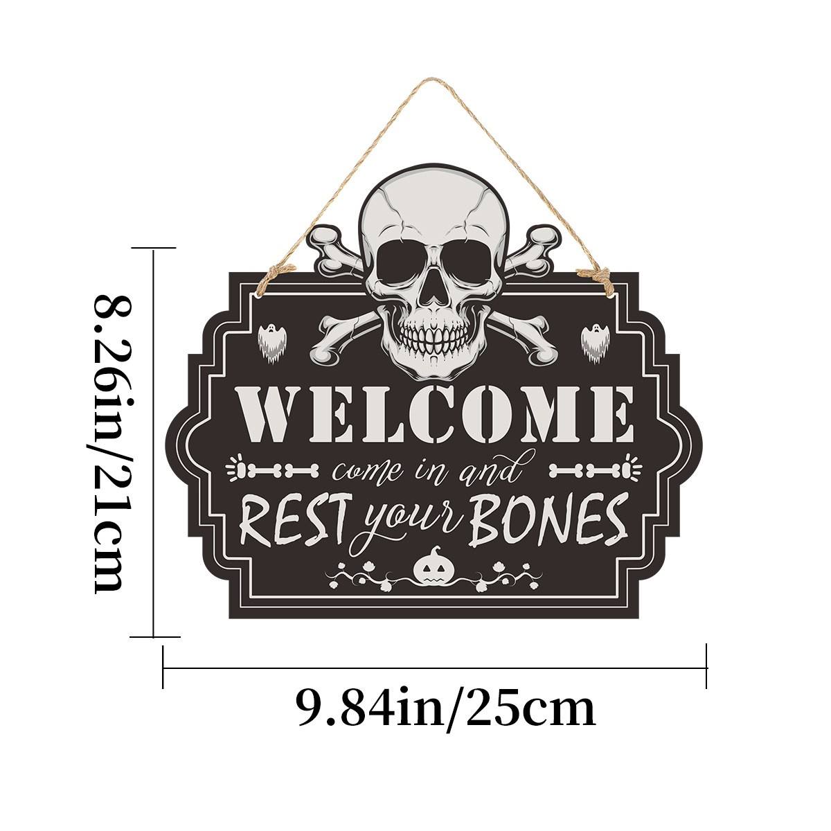 Halloween Skull Doorplate