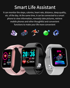 Cheap <span class=keywords><strong>D20</strong></span> 1,44 "Pantalla táctil Características de monitoreo de salud Rastreador de ejercicios Reloj de pulsera deportivo inteligente a prueba de agua - Product Image 6