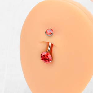 Yeni ASTM F136 titanyum 14G cerrahi zirkon göbek düğme göbek Piercing yüzükler moda göbek takısı Piercing - Product Image 3