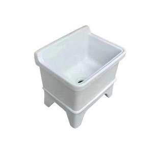 อ่างล้างมือเซรามิกเคลือบสีขาวแบบกำหนดเองแบบทันสมัย - Product Image 4