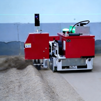 360 °   Robot de nivellement de mortier autonome intelligent avec évitement d'obstacles pour grands chantiers de construction