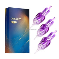 Aiguilles de cartouche compatibles pour stylo à tatouer de marque privée, fournitures de tatouage de qualité supérieure, aiguille de cartouche pour maquillage permanent