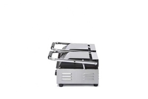 Machine à sandwichs électrique <span class=keywords><strong>Double</strong></span> plaque en acier inoxydable <span class=keywords><strong>Double</strong></span> têtes Contact Commercial grilles de barbecue <span class=keywords><strong>Panini</strong></span> <span class=keywords><strong>Grill</strong></span> - Product Image 5