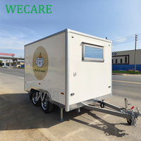 WECARE Hotdog Gelato Churros Chariot de bar à café Remorque mobile Icecream Pizza Taco Fast Food Truck avec équipement de cuisine complet