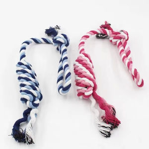 Grosir Mainan Gigit anjing peliharaan kustom tahan lama katun mewah tali latihan interaktif besar tali mainan anjing peliharaan - Product Image 6