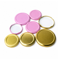 Couvercle en fer blanc de 53 mm pour bocaux en verre, idéal pour l'emballage de cornichons, confitures et aliments – Fourniture d'usine