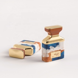 Atomizador de <span class=keywords><strong>Perfume</strong></span> de Diseño Único y Lujoso Estilo Árabe, 50 ml, Etiqueta Privada, Botella de Vidrio Vacía para Fragancias, Caja de Empaque con Tapa Dorada - Product Image 3