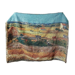 Tapisserie Van Gogh Fleur de coquelicot Monet, couverture de canapé, petite couverture, plaid, couverture tissée - Product Image 1